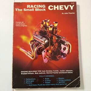 Racing the Small Block Chevy Book John Thawley‎ Vintage 1977 HPBooks SBC Muscle